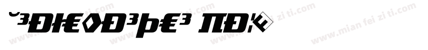 TradeMarker Fat字体转换